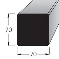 HF 70x70 SM /300 hobľované