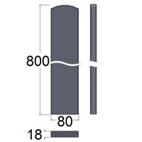 Plotovka okrúhla 18x80 BO /80