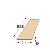 Škárovka BO 18x400 x 1000 doštička bez háčikov A/B