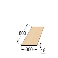 Škárovka SM 18x300 x 800 doštička bez háčikov A/B