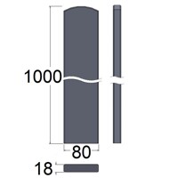 Plotovka okrúhla 18x80 BO /100