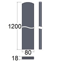 Plotovka okrúhla 18x80 BO /120