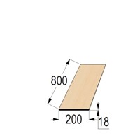 Škárovka SM 18x200 x 800 doštička bez háčikov A/B